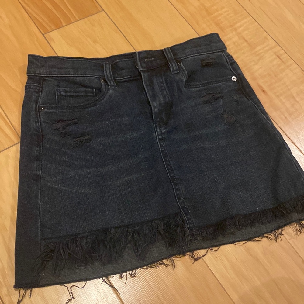 Blank NYC Jean Skirt Dark Blue